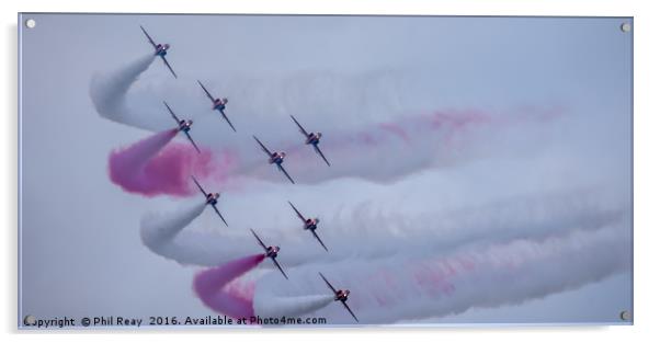 Red arrows Acrylic by Phil Reay