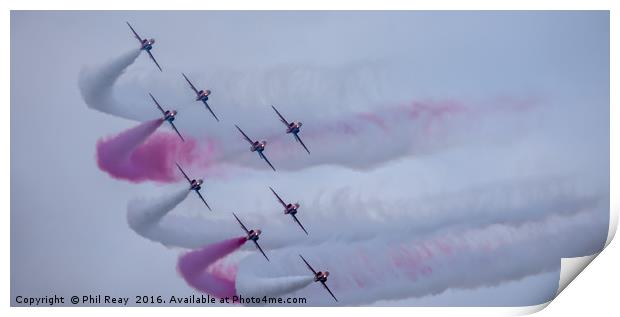 Red arrows Print by Phil Reay