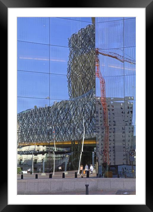 Reflections in Birmingham Symphony Hall Framed Mounted Print by Tony Murtagh