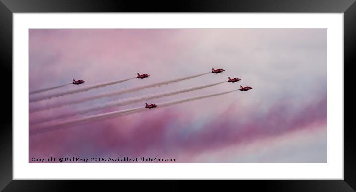 Red Arrows Framed Mounted Print by Phil Reay