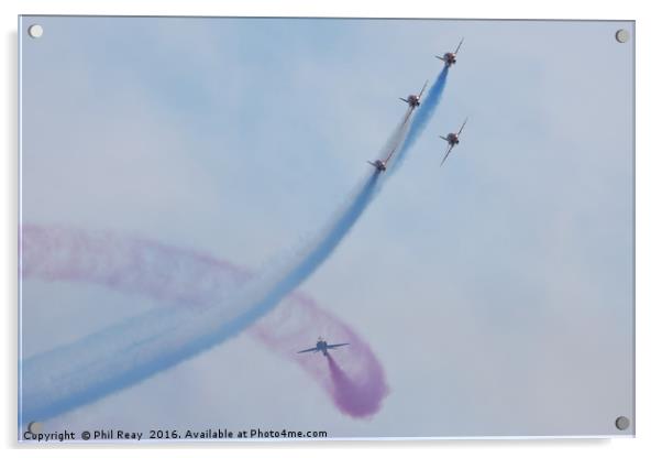 The Red Arrows Acrylic by Phil Reay