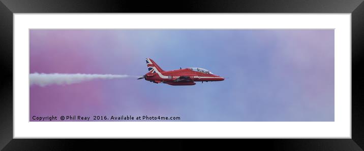 Flying solo Framed Mounted Print by Phil Reay