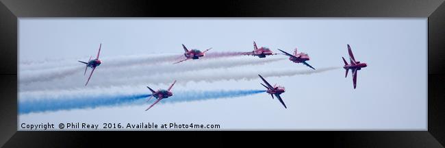 Red Arrows Framed Print by Phil Reay
