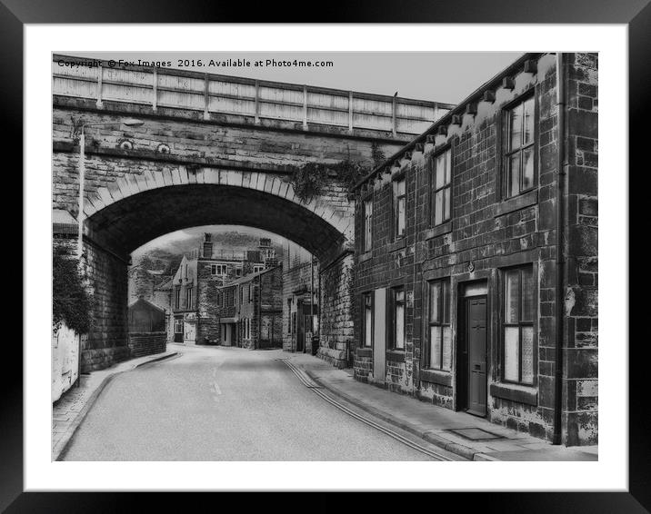 Old railway bridge Framed Mounted Print by Derrick Fox Lomax