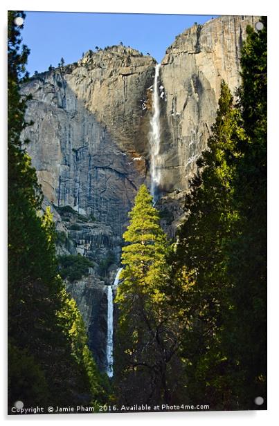 Yosemite Falls Acrylic by Jamie Pham