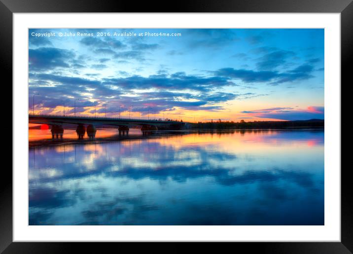 Lapland Sunset Framed Mounted Print by Juha Remes