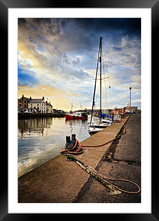 Eyemouth Harbour Framed Mounted Print by David Lewins (LRPS)
