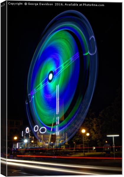 A Fair Light Show Canvas Print by George Davidson