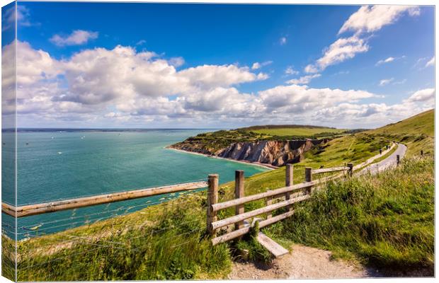 Alum Bay Isle Of Wight Canvas Print by Wight Landscapes