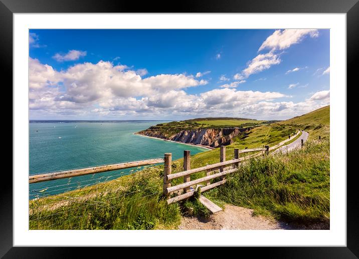 Alum Bay Isle Of Wight Framed Mounted Print by Wight Landscapes