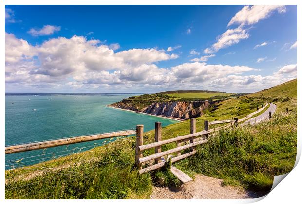 Alum Bay Isle Of Wight Print by Wight Landscapes