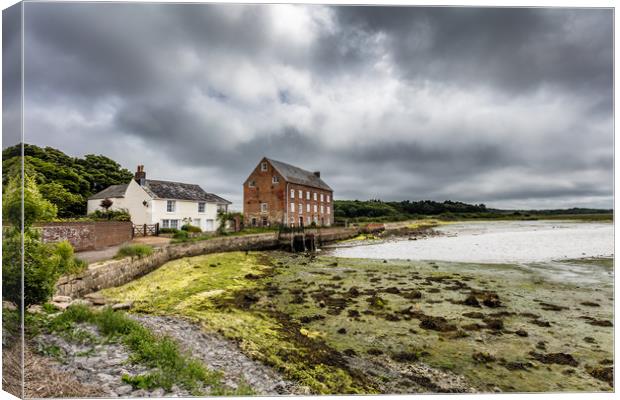 The Old Tidal Millhouse Yarmouth Canvas Print by Wight Landscapes