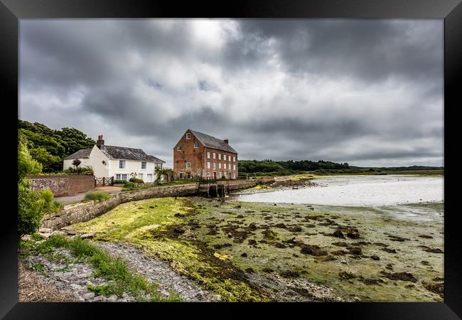 The Old Tidal Millhouse Yarmouth Framed Print by Wight Landscapes