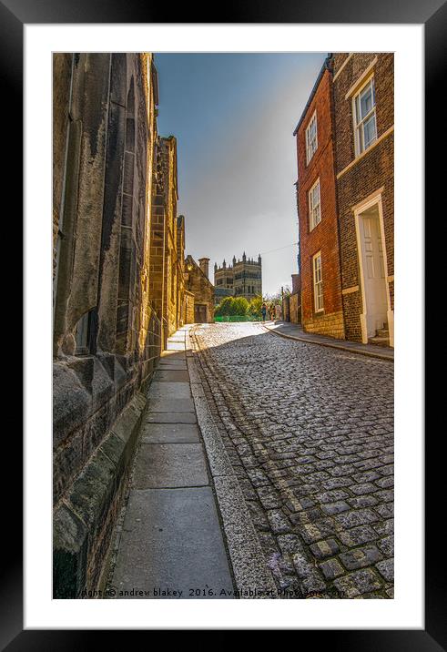 Oldgate, Durham Framed Mounted Print by andrew blakey
