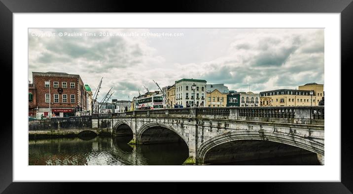 Saint Patrick's Bridge Cork, Ireland Framed Mounted Print by Pauline Tims