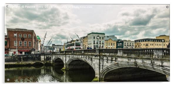 Saint Patrick's Bridge Cork, Ireland Acrylic by Pauline Tims