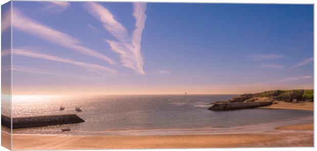 Sandy Bay at Cullercoats Canvas Print by Naylor's Photography