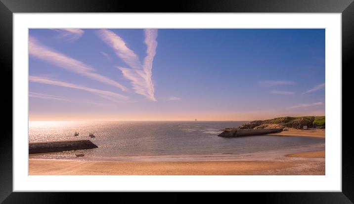 Sandy Bay at Cullercoats Framed Mounted Print by Naylor's Photography