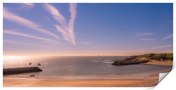 Sandy Bay at Cullercoats Print by Naylor's Photography