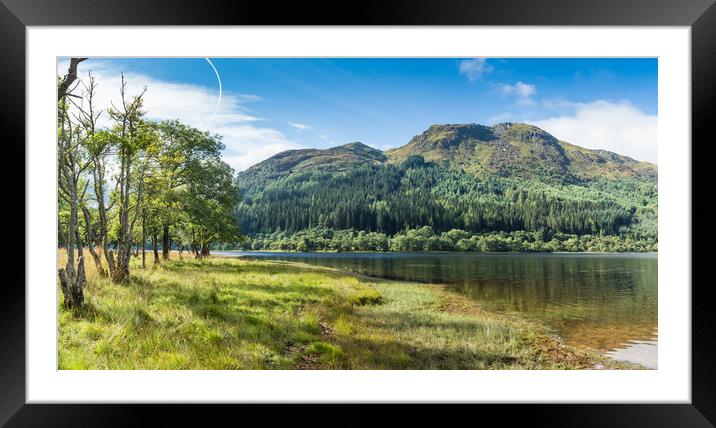 Loch Lubnaig Panormama Framed Mounted Print by George Cairns