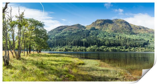 Loch Lubnaig Panormama Print by George Cairns