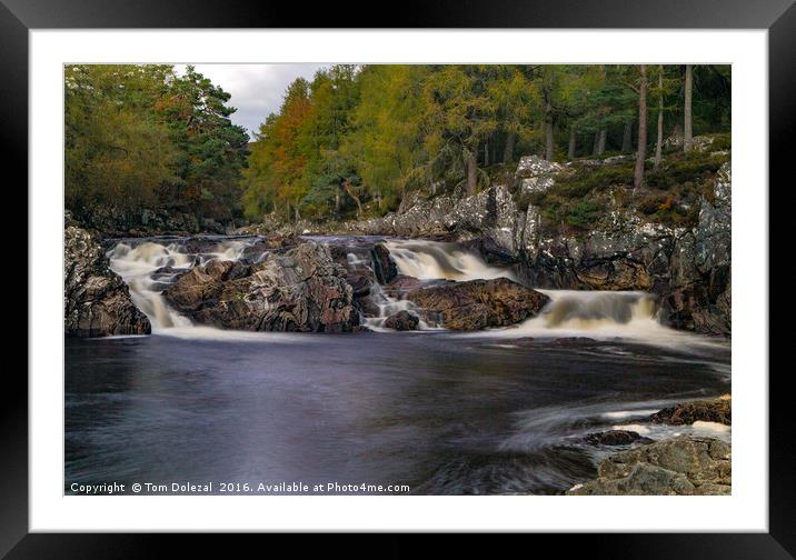 Highland river Framed Mounted Print by Tom Dolezal