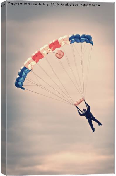 RAF Falcon Parachute Jump Canvas Print by rawshutterbug 