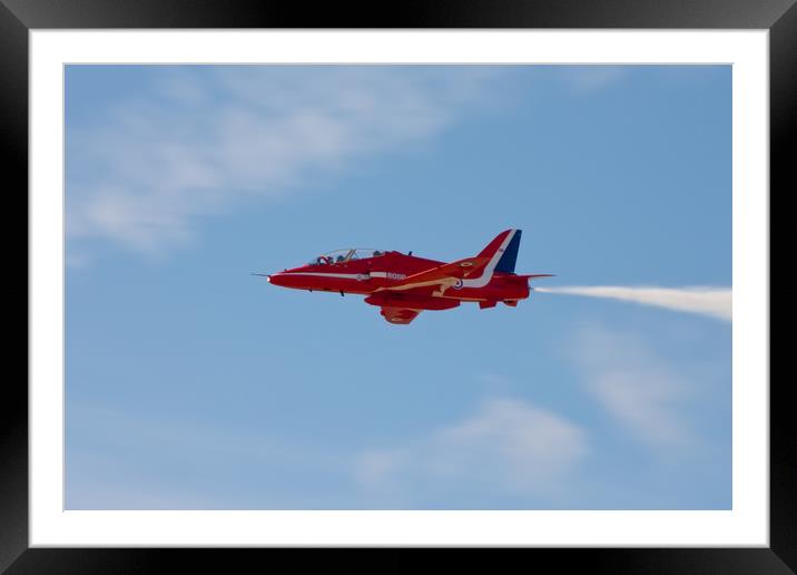 Red Arrow Framed Mounted Print by Roger Green