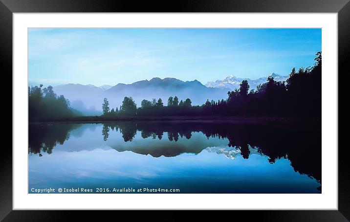 The Mirror Lake Framed Mounted Print by Isobel Rees