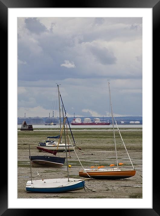 Leigh on Sea Essex Framed Mounted Print by David French