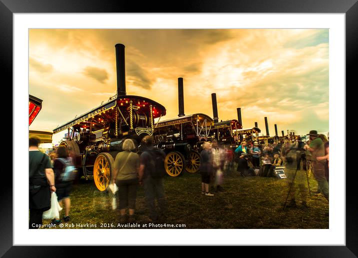Showmans Engine Twylight  Framed Mounted Print by Rob Hawkins