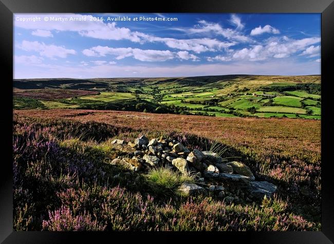 North York Moors - Ryedale Framed Print by Martyn Arnold