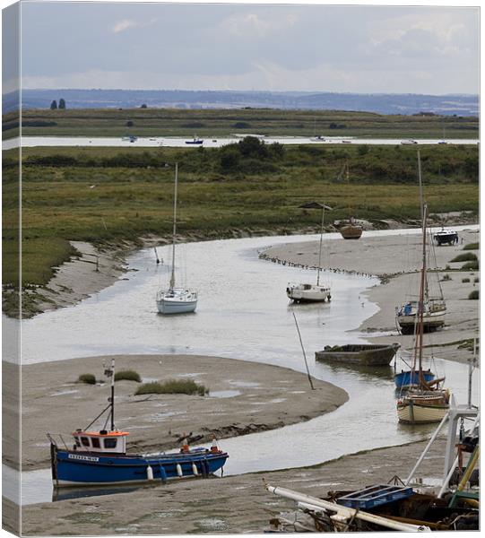 Leigh on Sea Essex Canvas Print by David French