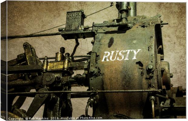 Rusty  Canvas Print by Rob Hawkins