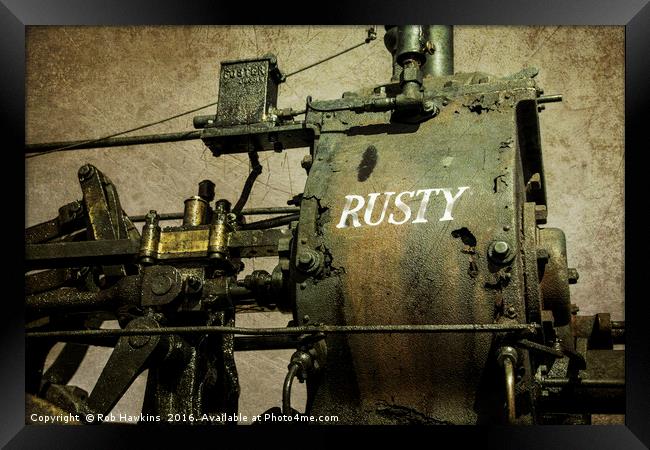 Rusty  Framed Print by Rob Hawkins