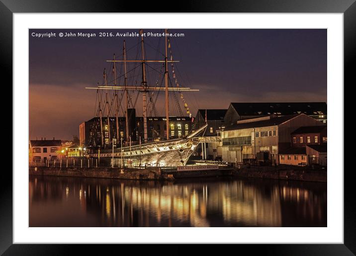 The SS.Great Britain. Framed Mounted Print by John Morgan
