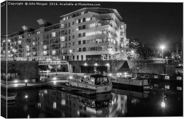 Bristols Harbourside apartments. Canvas Print by John Morgan