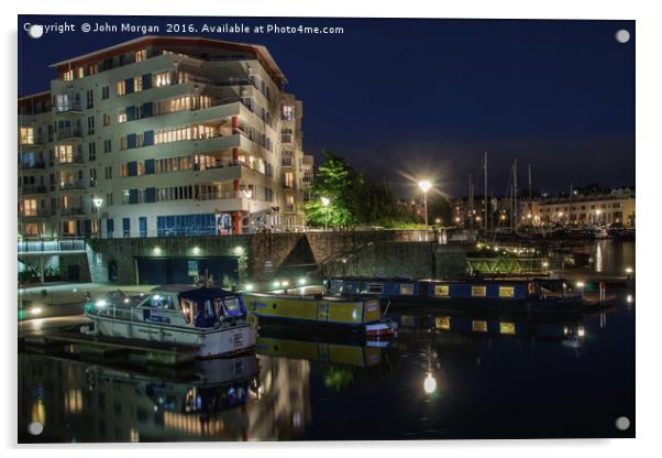 Hannover Quay, Bristol. Acrylic by John Morgan