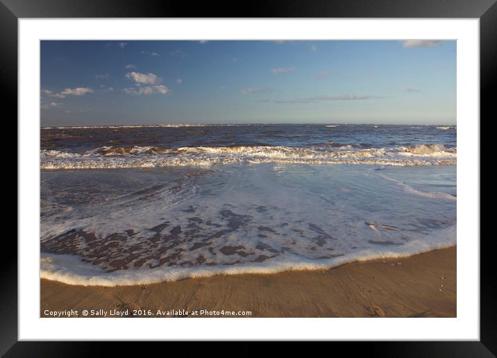 Incoming Tide Framed Mounted Print by Sally Lloyd
