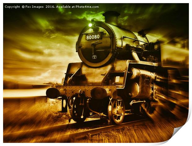 East lancs railway 80080 Print by Derrick Fox Lomax