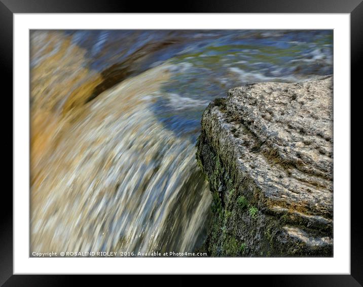 "THE DYNAMISM OF WATER" Framed Mounted Print by ROS RIDLEY