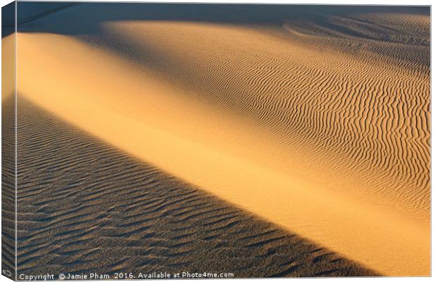Beautiful sand dunes of the Rancho Guadalupe Dunes Canvas Print by Jamie Pham