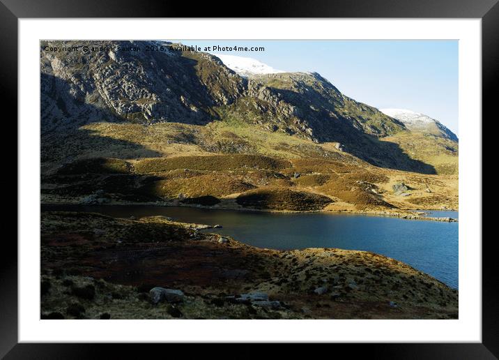 LAKES AND COUNTRYSIDE Framed Mounted Print by andrew saxton