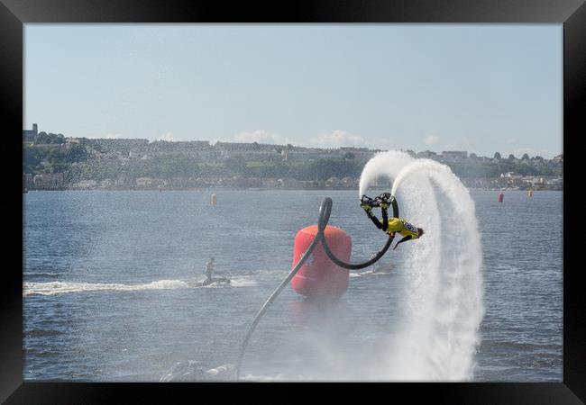 Backflip Framed Print by Steve Purnell