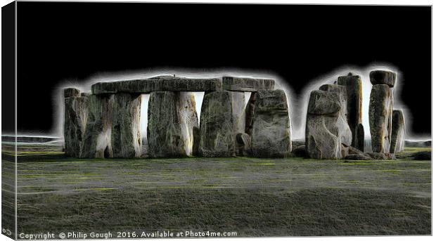 Stonehenge Mystery Canvas Print by Philip Gough