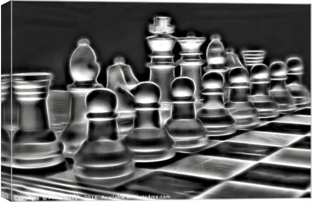 Dramatic Chess Canvas Print by Philip Gough