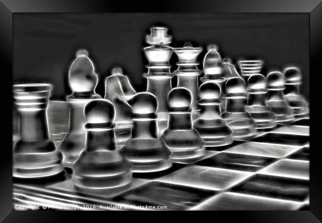 Dramatic Chess Framed Print by Philip Gough
