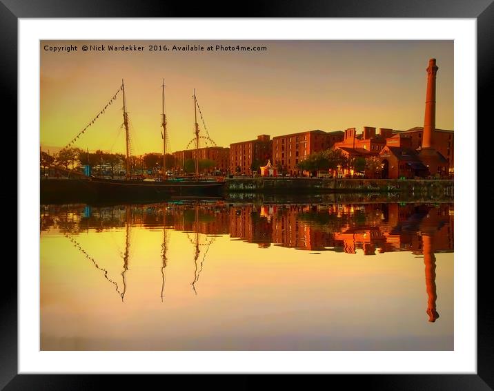 Liverpool Sunrise Framed Mounted Print by Nick Wardekker