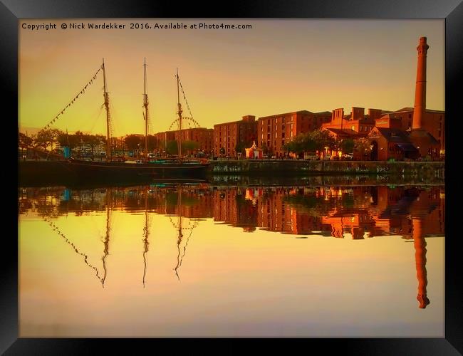 Liverpool Sunrise Framed Print by Nick Wardekker