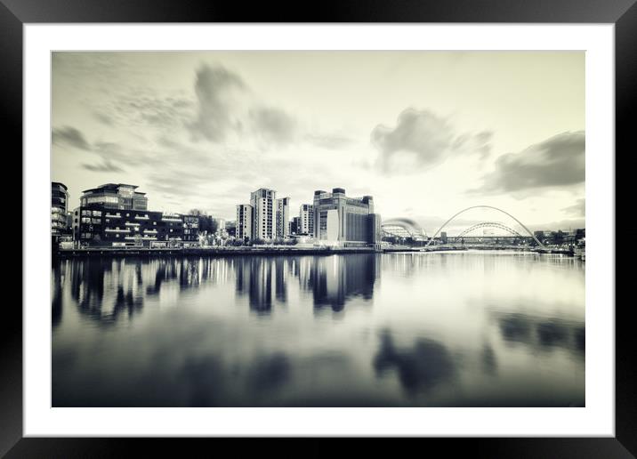 Black and White Reflections Framed Mounted Print by Toon Photography